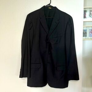 Banana Republic men's midnight gray wool blazer